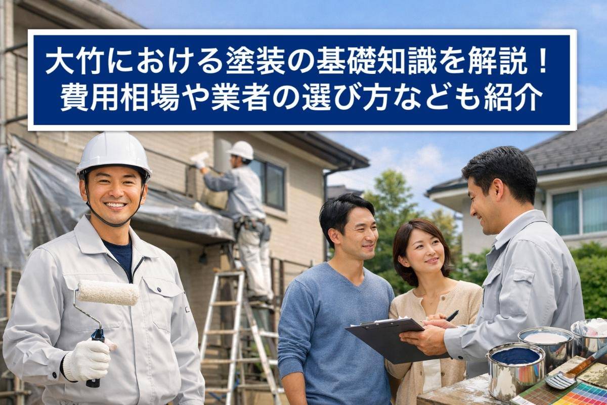 大竹における塗装の基礎知識を解説!費用相場や業者の選び方なども紹介