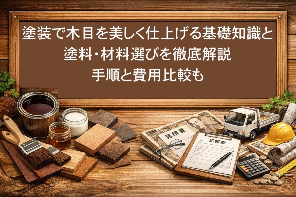 塗装で木目を美しく仕上げる基礎知識と塗料・材料選びを徹底解説｜手順と費用比較も