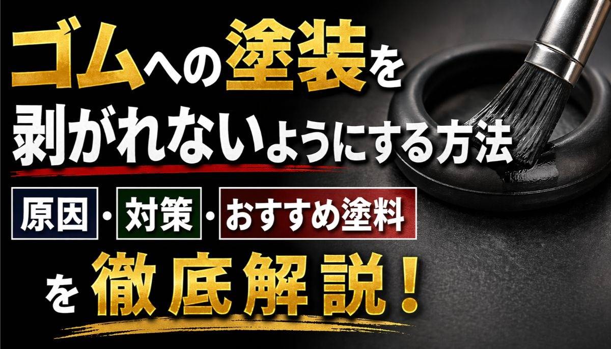 ゴムへの塗装を剥がれないようにする方法｜原因・対策・おすすめ塗料を徹底解説