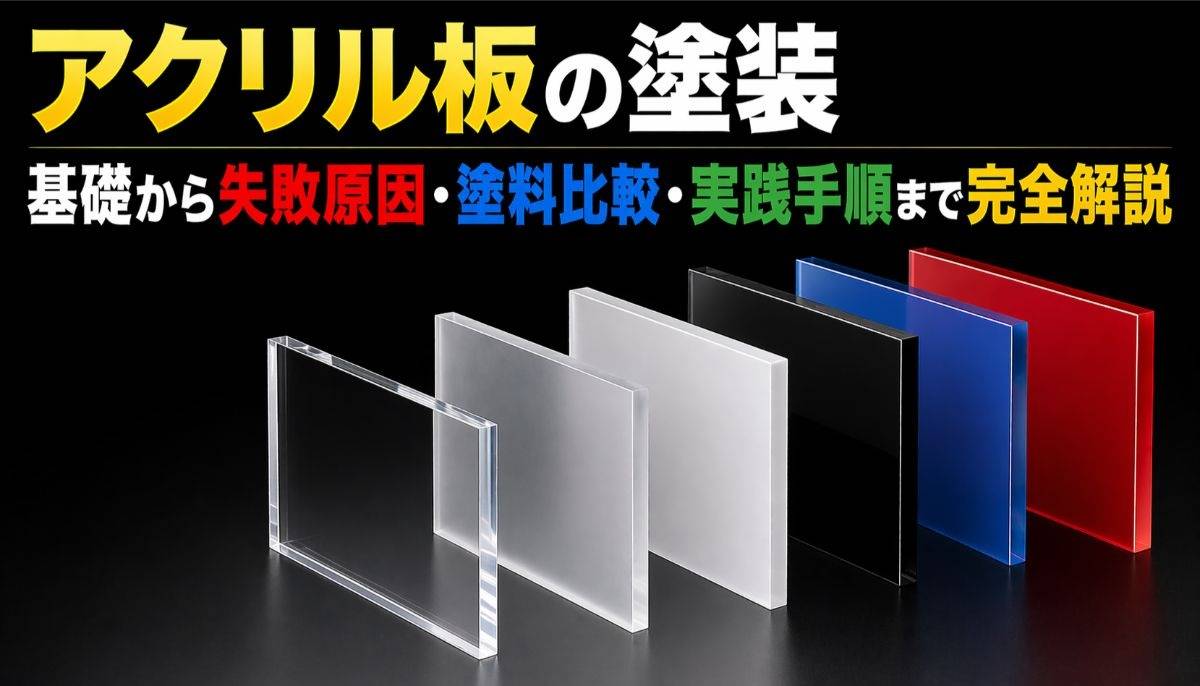 アクリル板の塗装基礎から失敗原因・塗料比較・実践手順まで完全解説