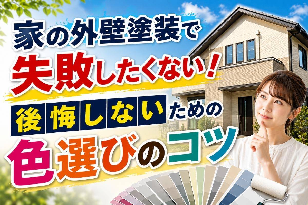 家の外壁塗装で失敗したくない！後悔しないための色選びのコツ