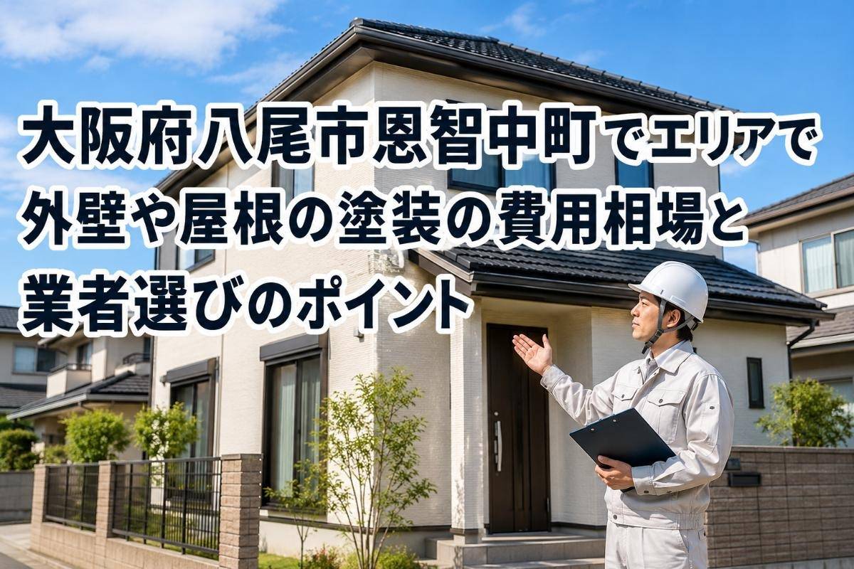 大阪府八尾市恩智中町でエリアで外壁や屋根の塗装の費用相場と業者選びのポイント