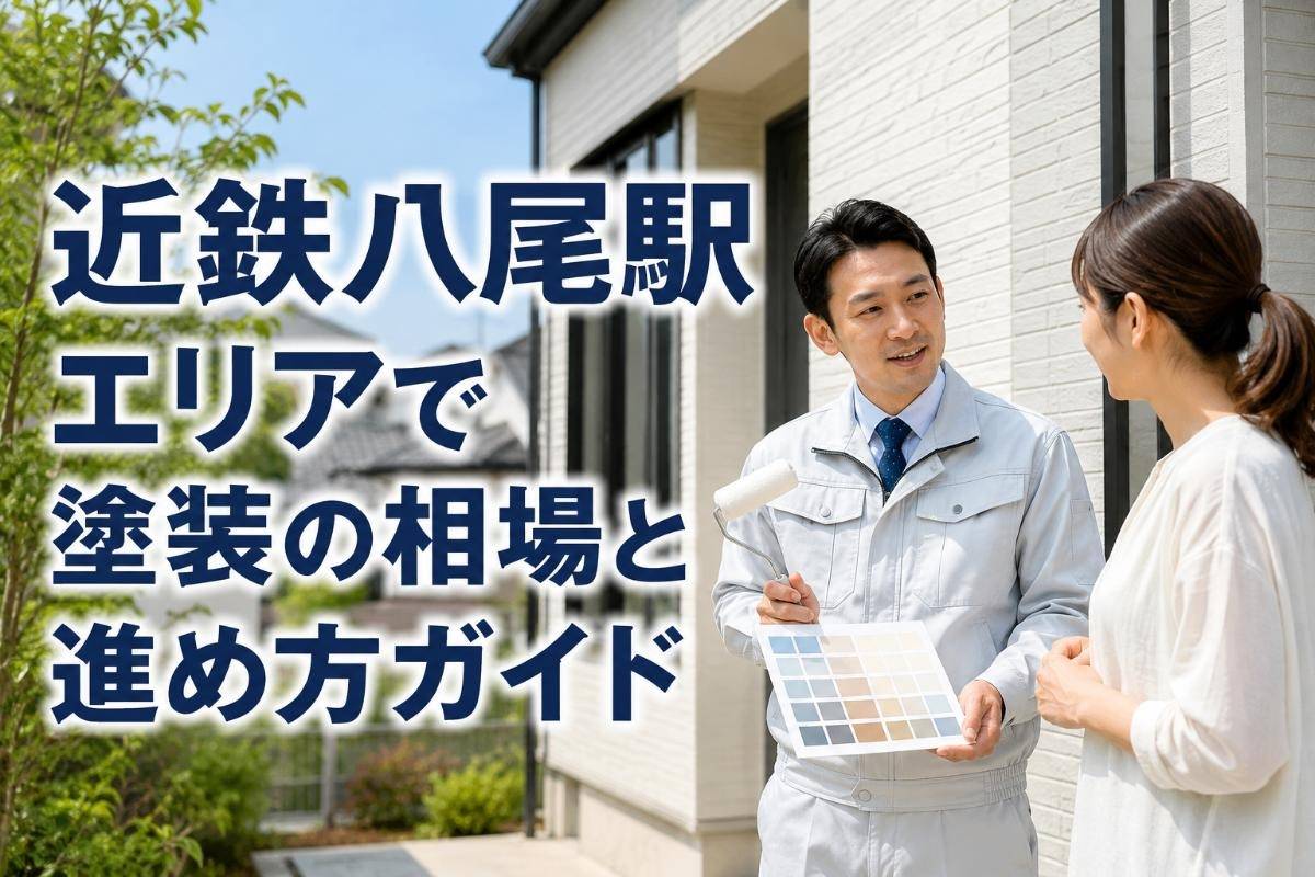 近鉄八尾駅エリアで塗装の相場と進め方ガイド