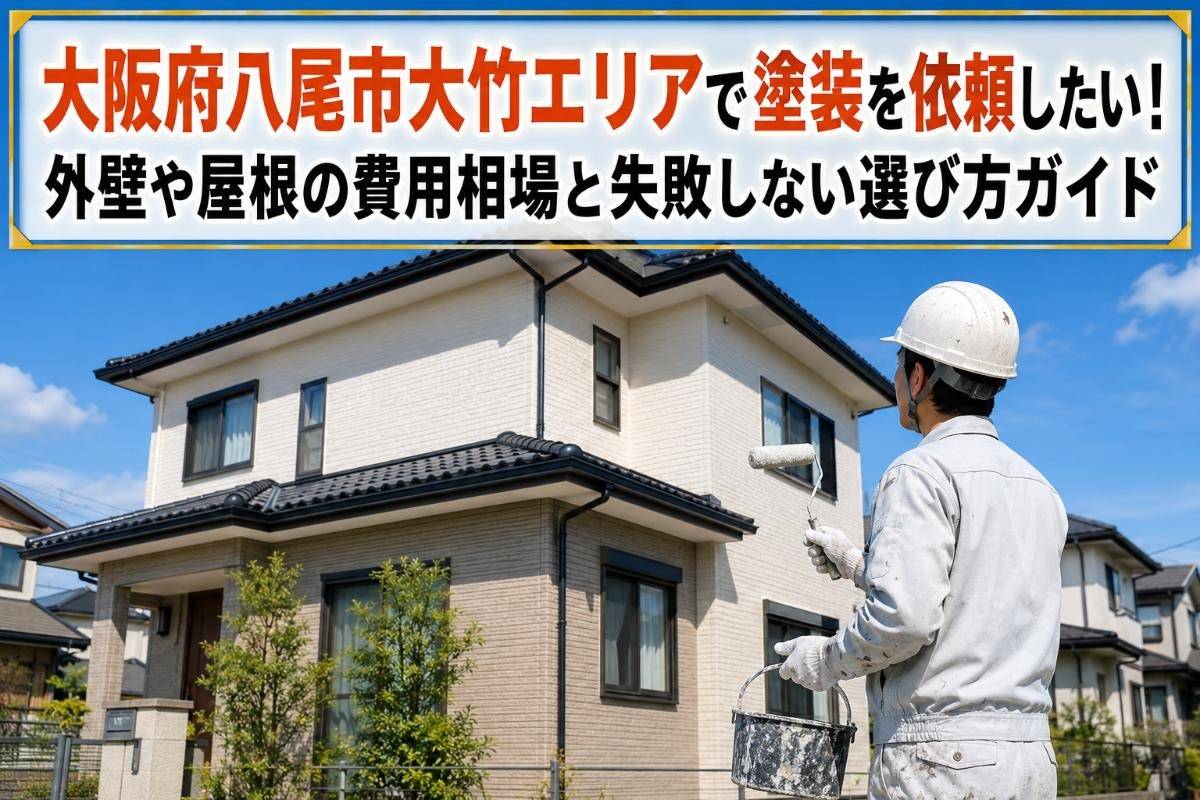 大阪府八尾市大竹エリアで塗装を依頼したい！外壁や屋根の費用相場と失敗しない選び方ガイド