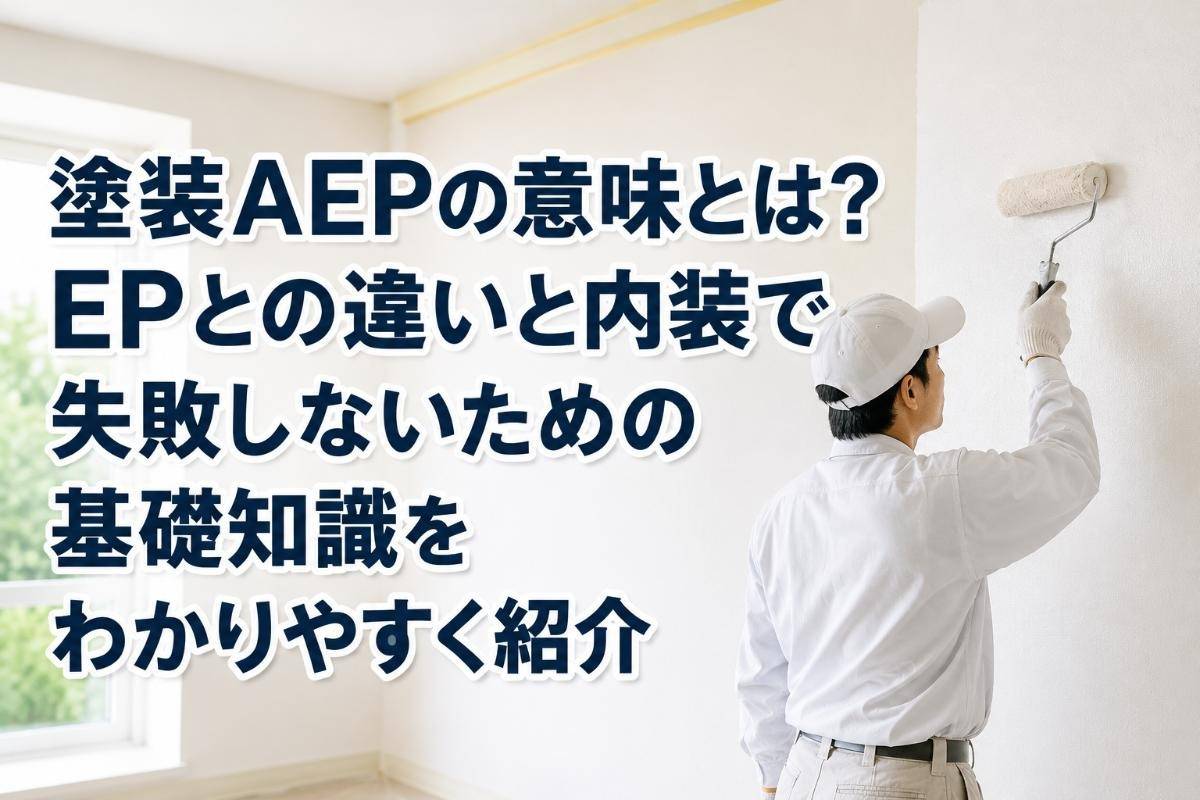 塗装AEPの意味とは？EPとの違いと内装で失敗しないための基礎知識をわかりやすく紹介