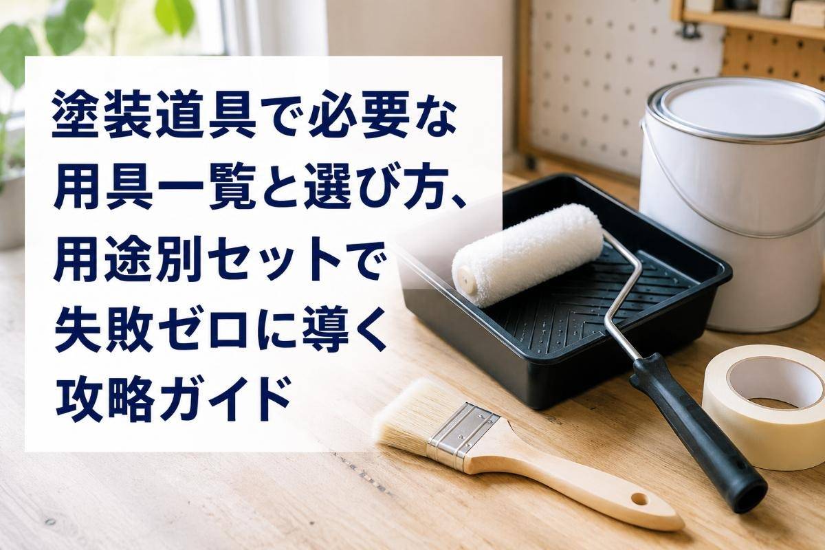 塗装道具で必要な用具一覧と選び方、用途別セットで失敗ゼロに導く攻略ガイド
