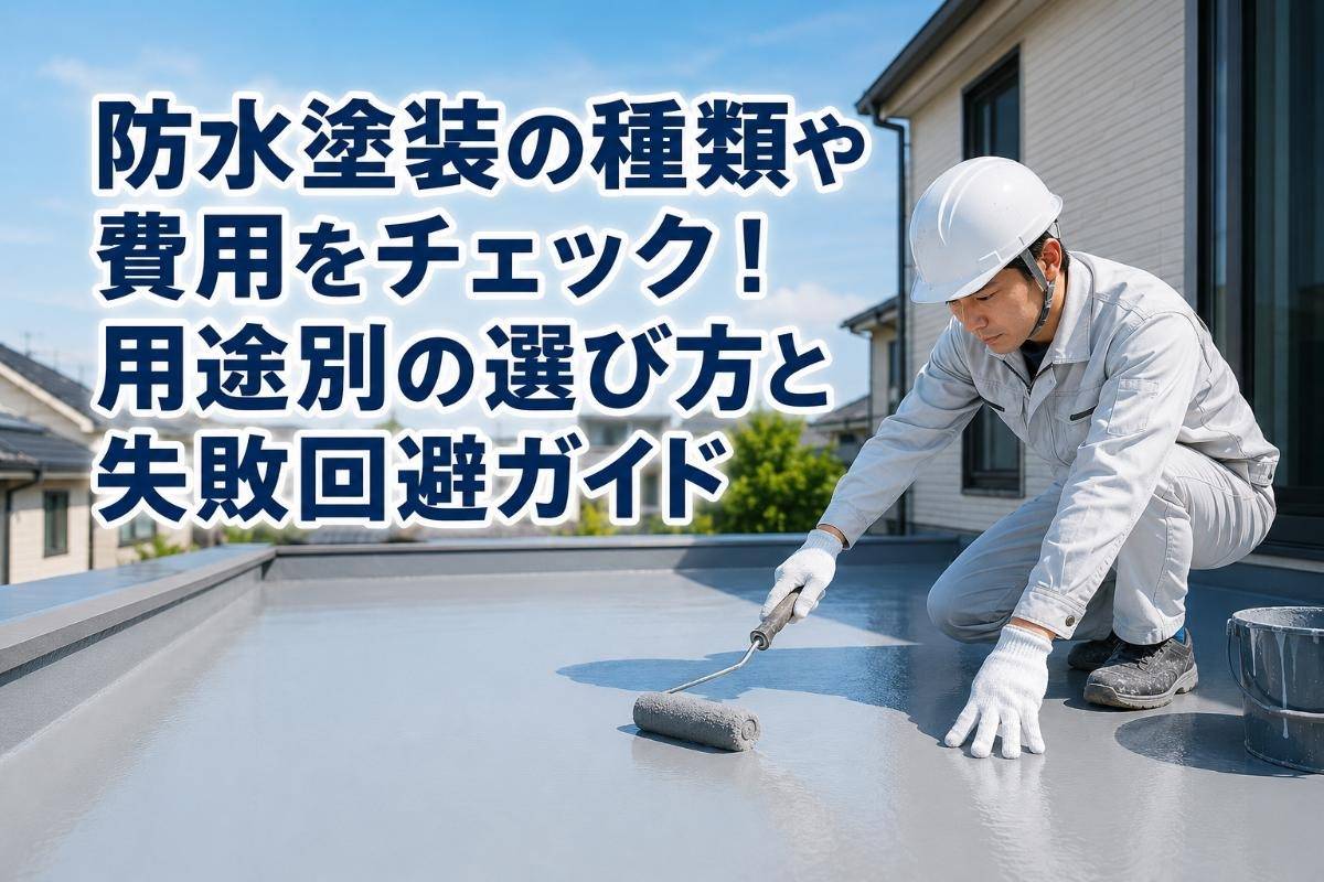 防水塗装の種類や費用をチェック！用途別の選び方と失敗回避ガイド