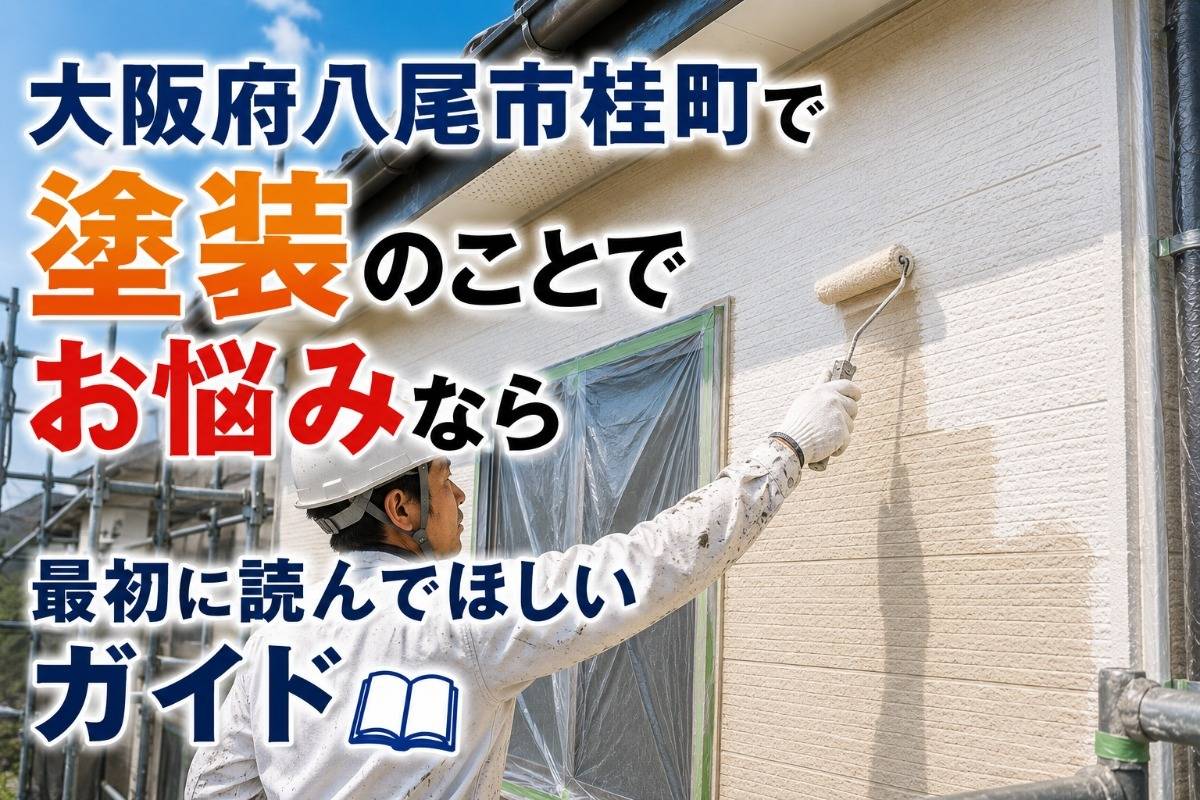 大阪府八尾市桂町で塗装のことでお悩みなら最初に読んでほしいガイド