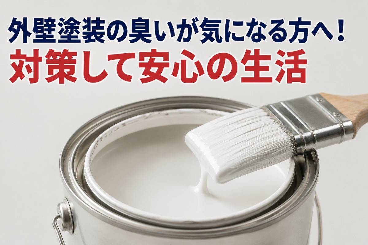 外壁塗装の臭いが気になる方へ!対策して安心の生活