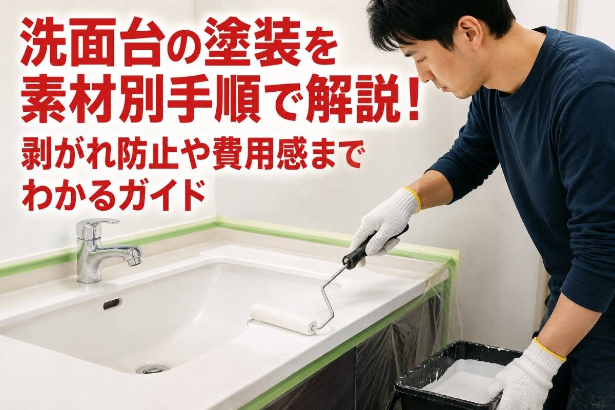 洗面台の塗装を素材別手順で解説！剥がれ防止や費用感までわかるガイド