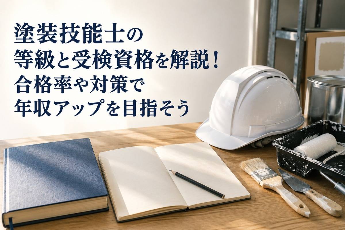 塗装技能士の等級と受検資格を解説！合格率や対策で年収アップを目指そう