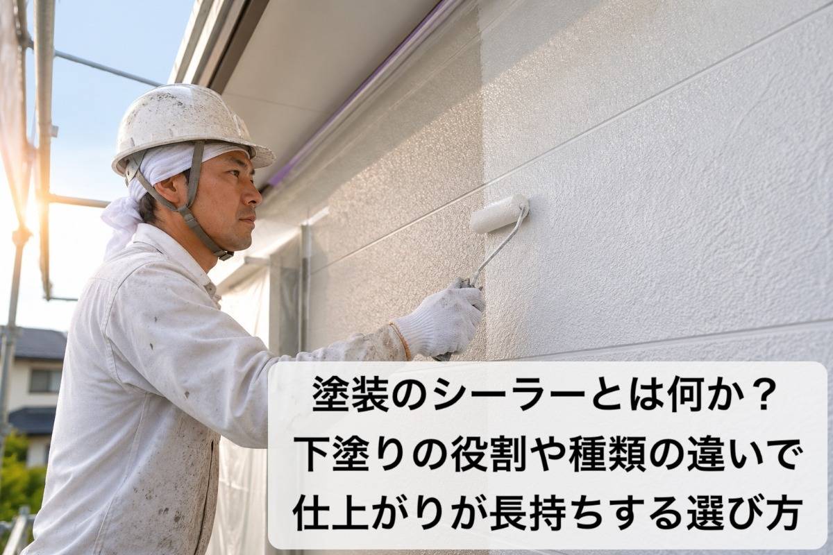塗装のシーラーとは何か?下塗りの役割や種類の違いで仕上がりが長持ちする選び方